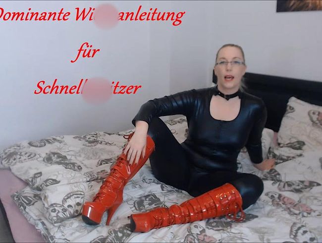 SallySecret Porno Video: Dominante wi**sanleitung für Schnellspri**er!