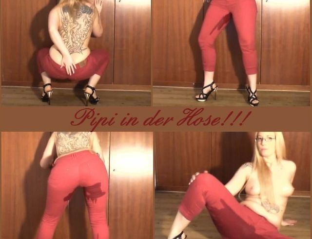SallySecret Porno Video: pi*i in der Hose!!!!